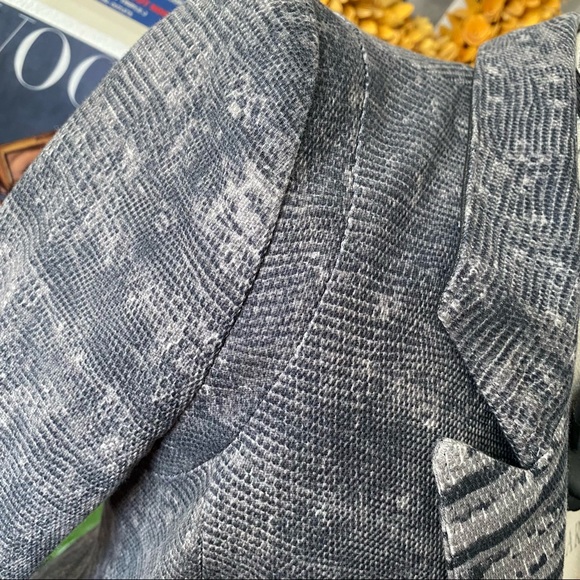 IF SIX WAS NINE Maniac Fited Blazer Jacket Hourglass Reptile Snake Asymmetrical - Picture 7 of 16